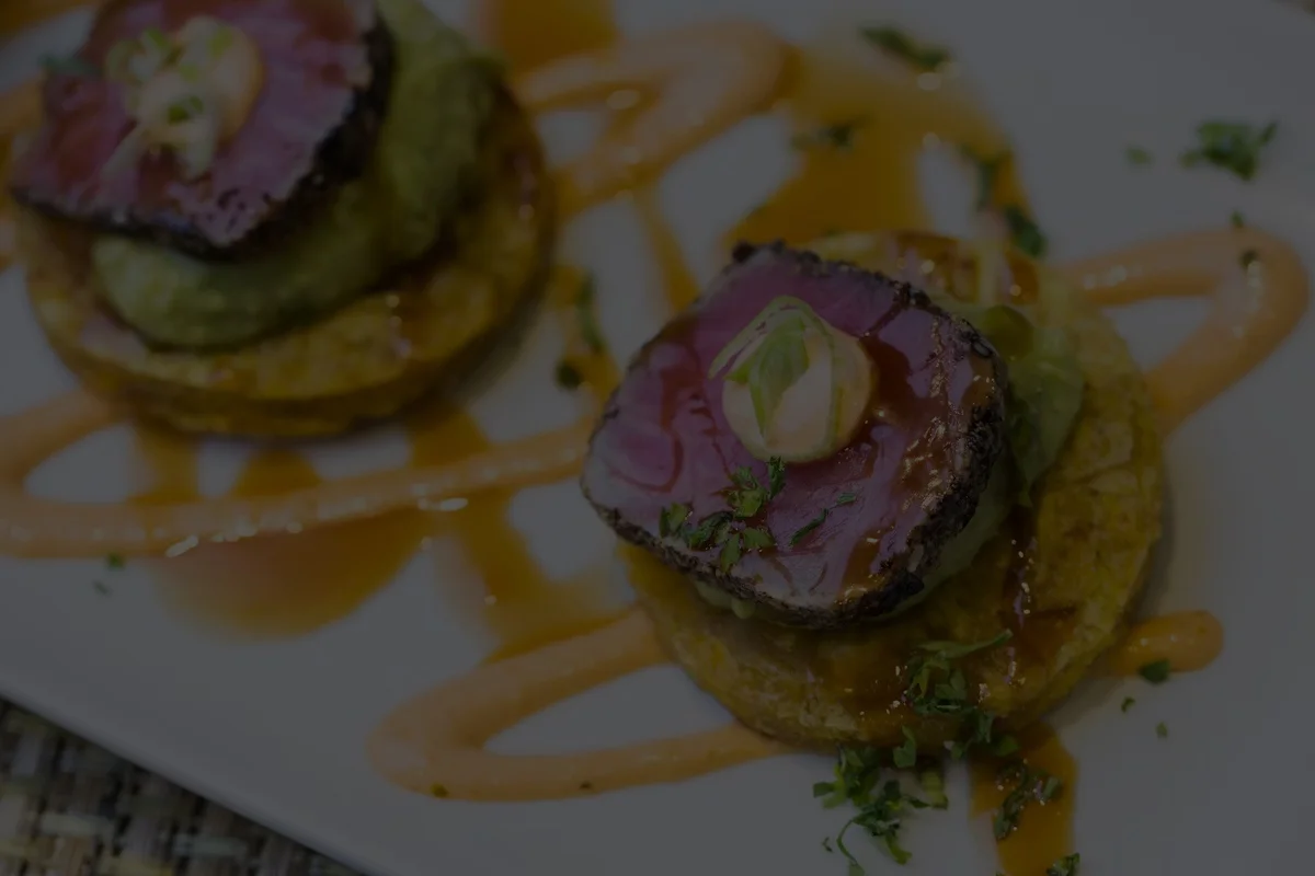 A restaurant chef preparing a dish