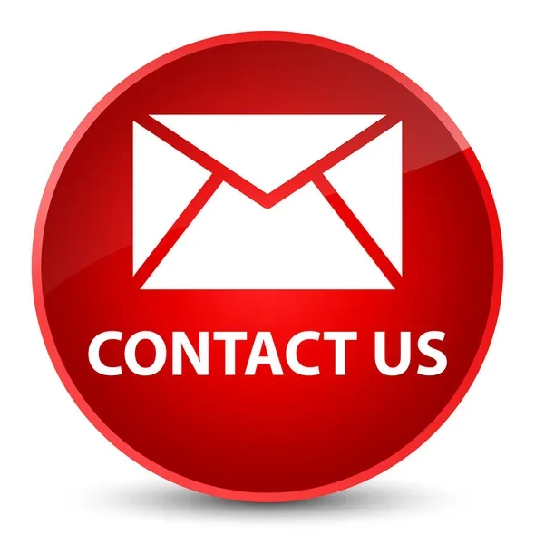Contact us button with envelope icon on red background