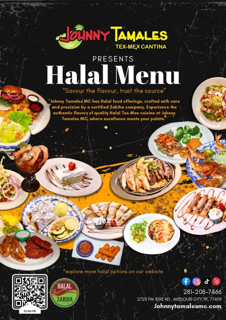 Halal Tex-Mex platter featuring tacos and grilled chicken