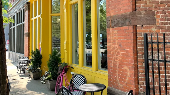 Cafe Astoria Entrance on West 7th Street