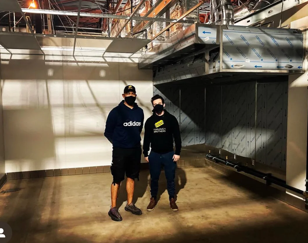 Construction site for a new restaurant interior
