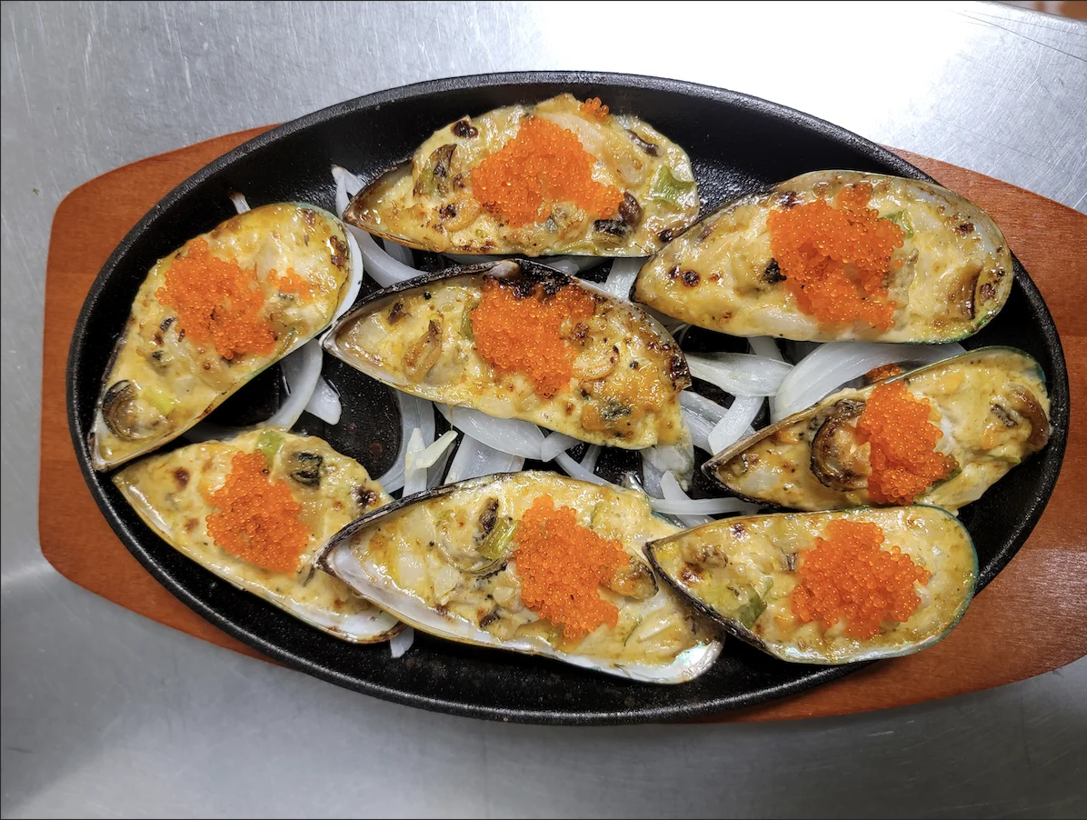 Green Mussels Dynamite