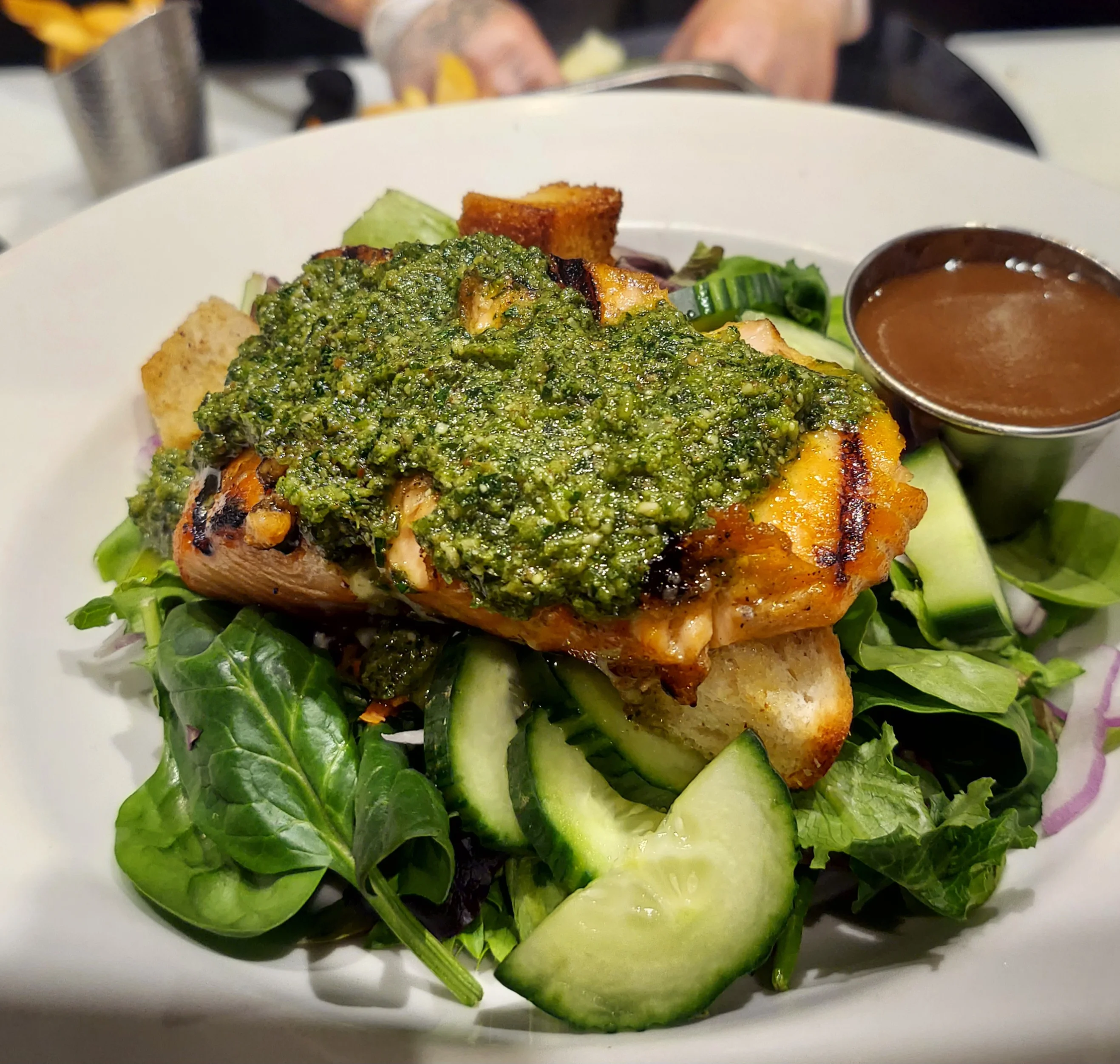 Salmon with Pesto