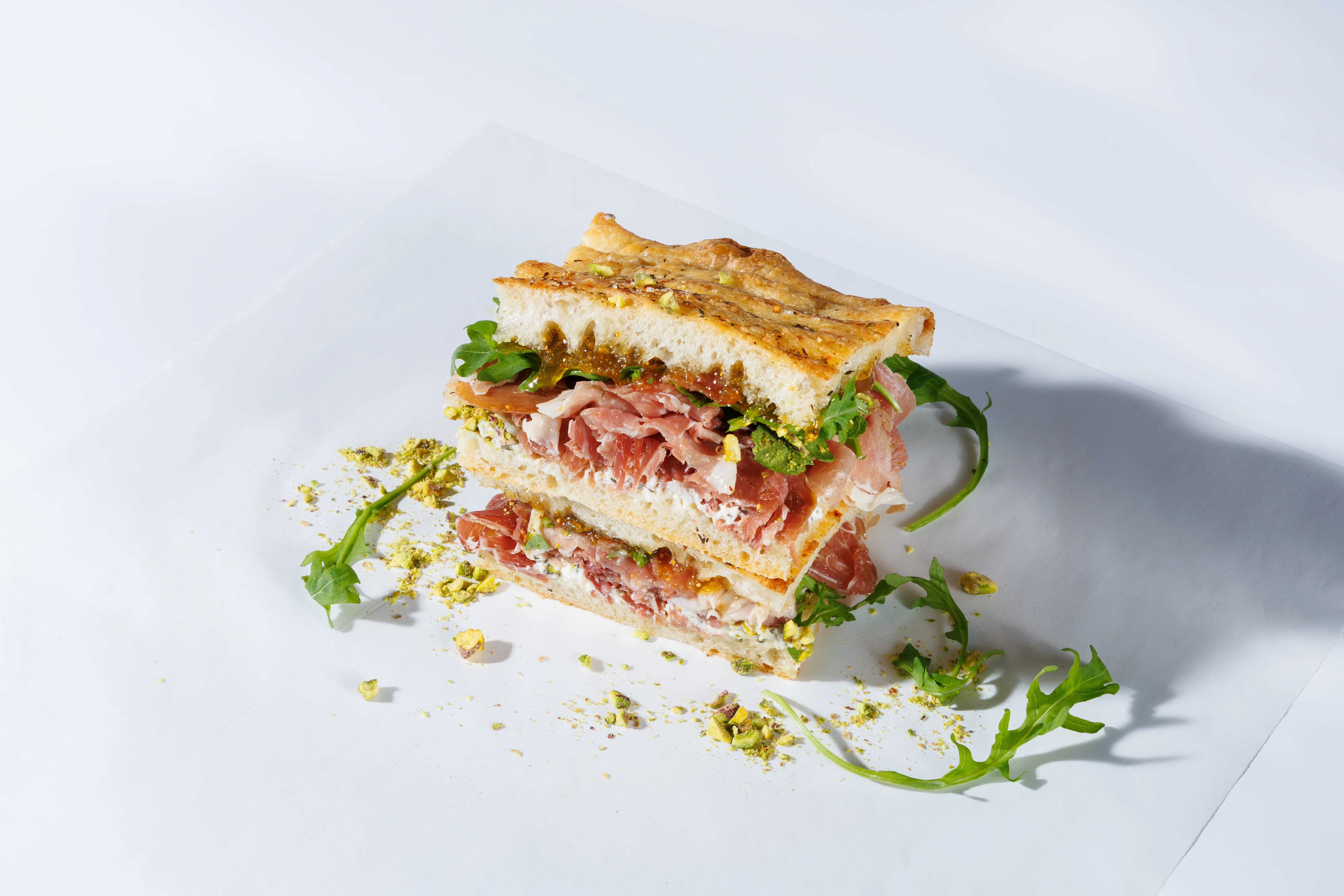 The Sweetheart -  Open Focaccia Sandwich