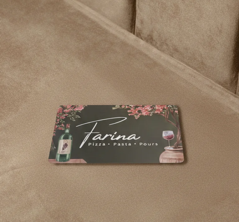 Farina Self-Serve Wine Card