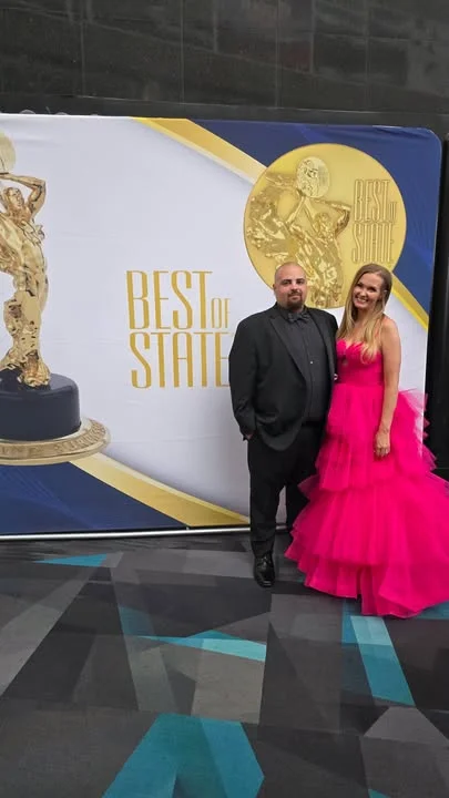 Santorini's Greek Grill owners Sean and Chambrae at the Best of State awards in Utah