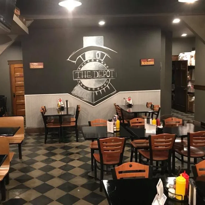 Cozy restaurant interior with modern decor and seating