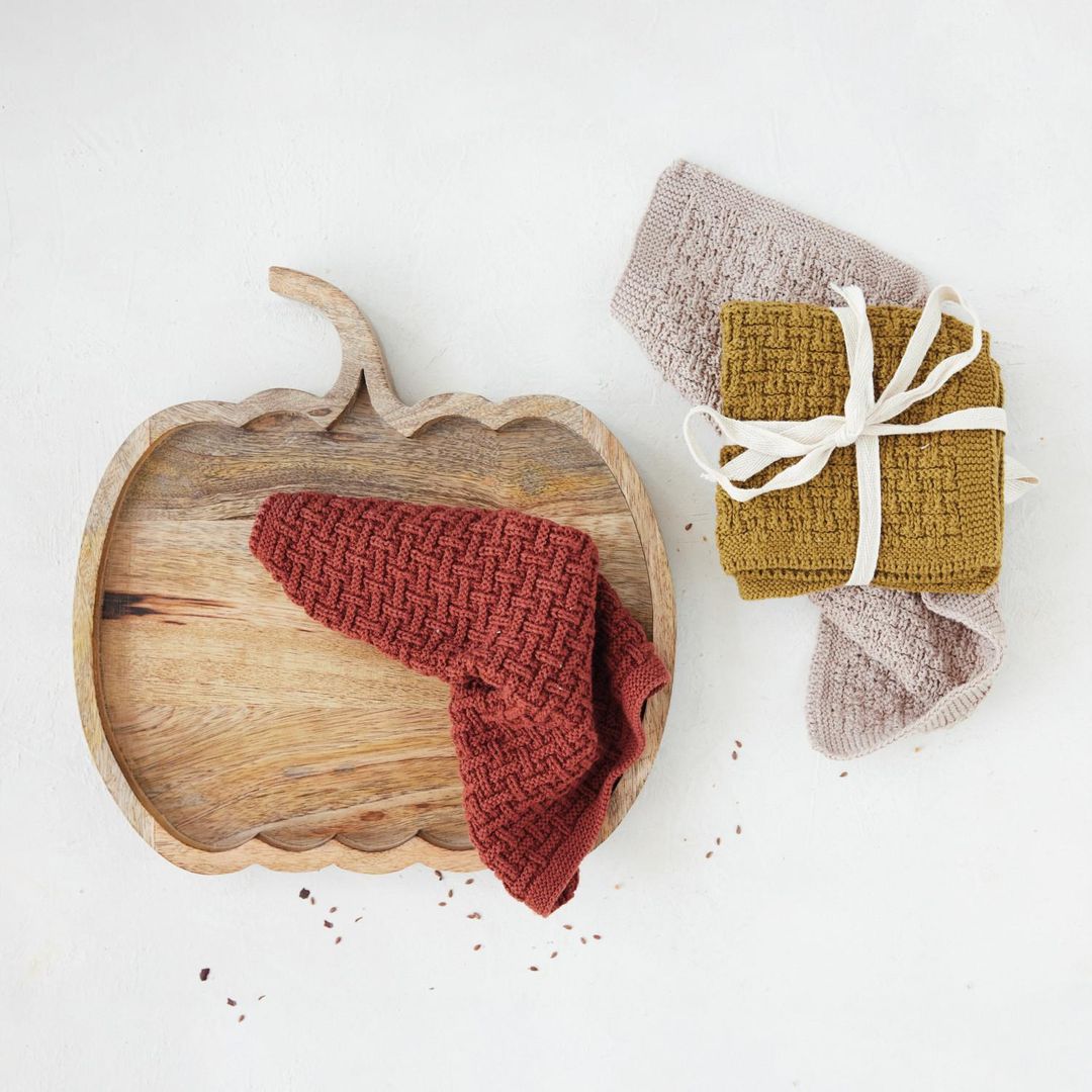 Square Cotton Knit Dish Cloths - Image 1 of 2