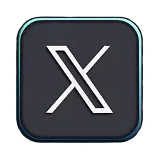 Logo of social media platform X