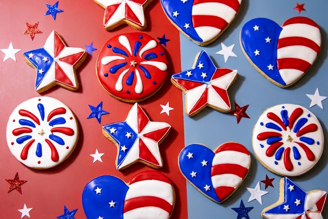 4th of July Royal Iced Cookie