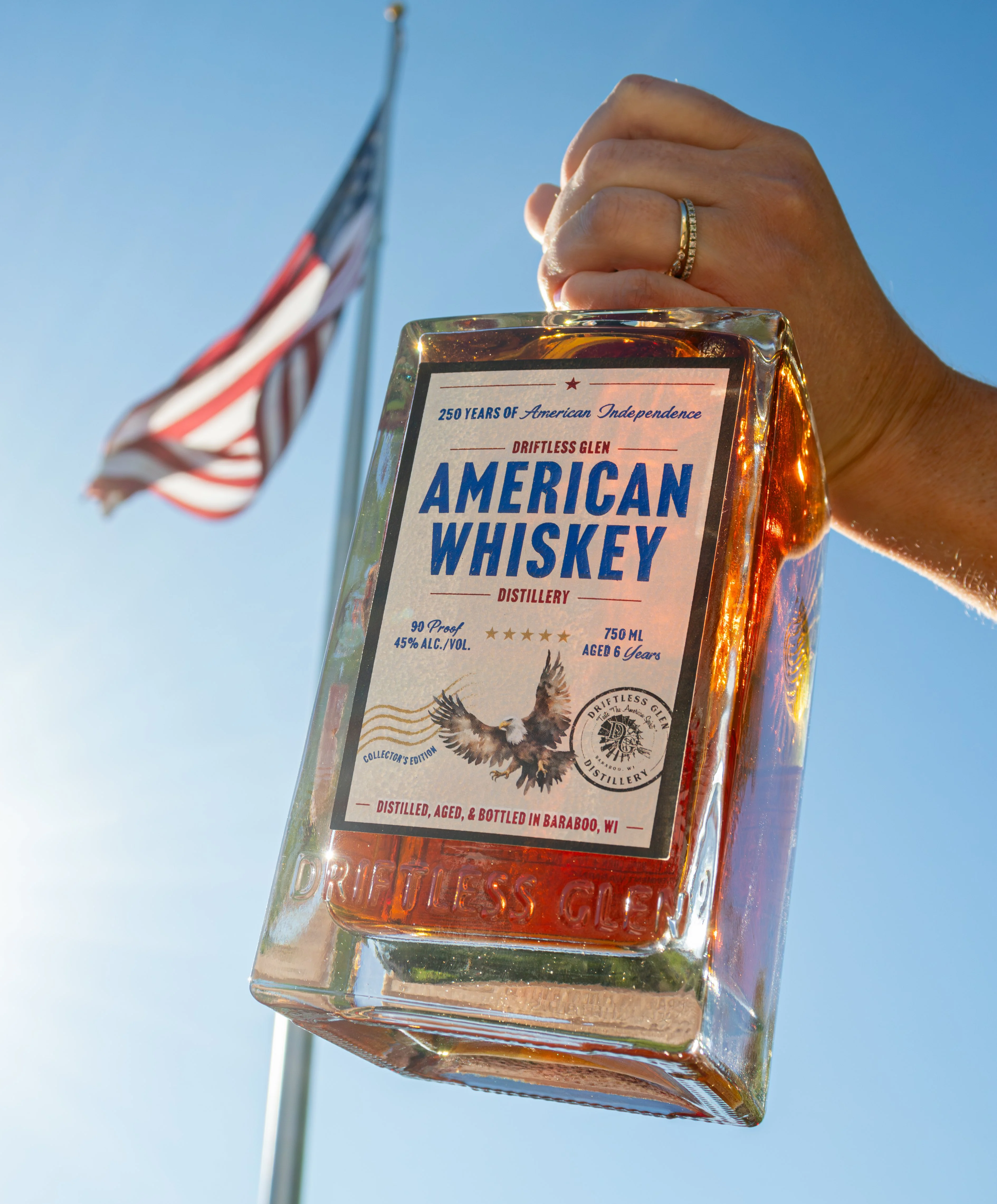 A bottle of Smoked Malt Whiskey