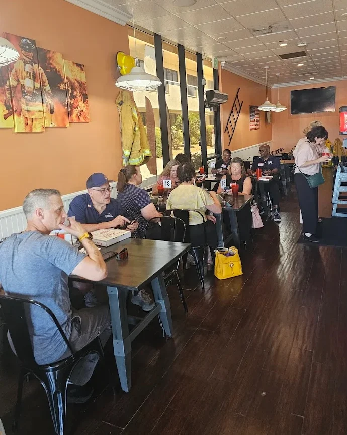 Cozy restaurant interior with diners enjoying their meals