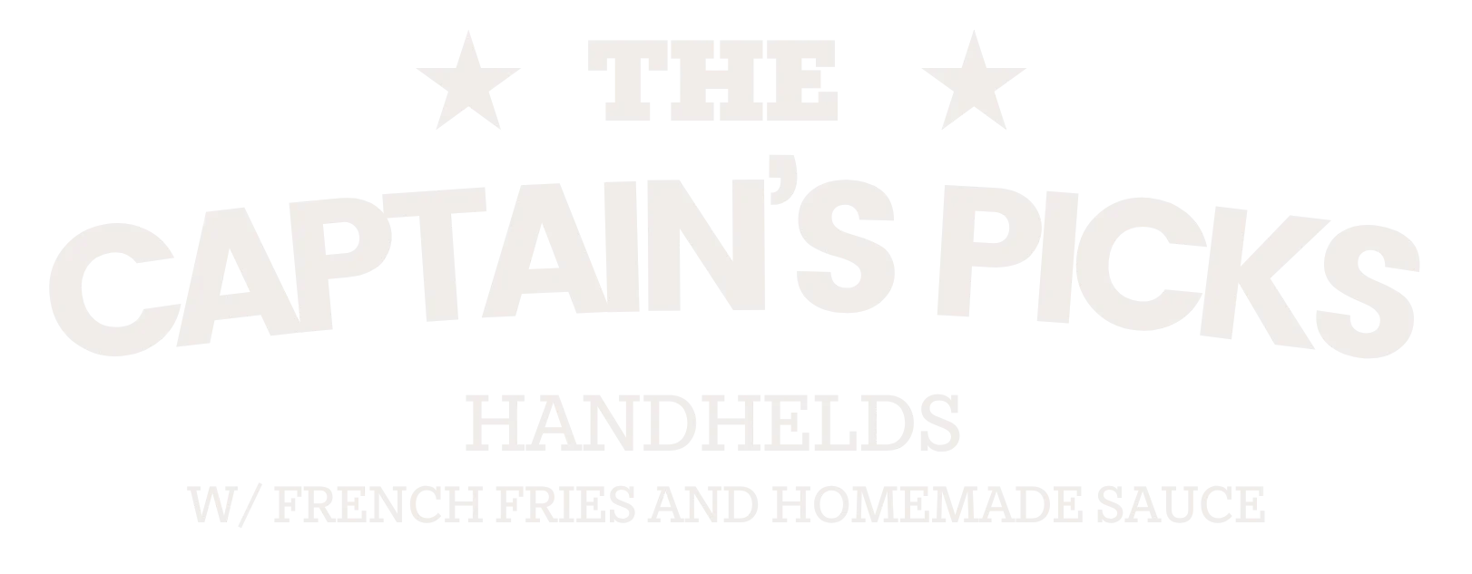 Handheld sandwiches with fries and homemade sauce
