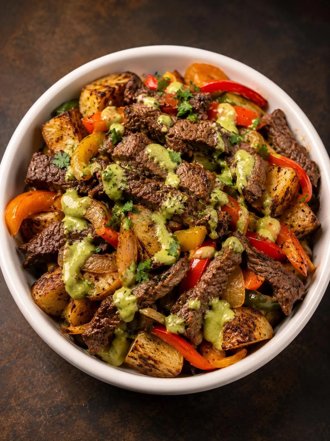 Creamy Mexican street corn dip served in a cast iron skillet
