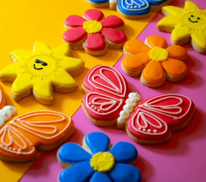 Summer Royal Iced Cookies