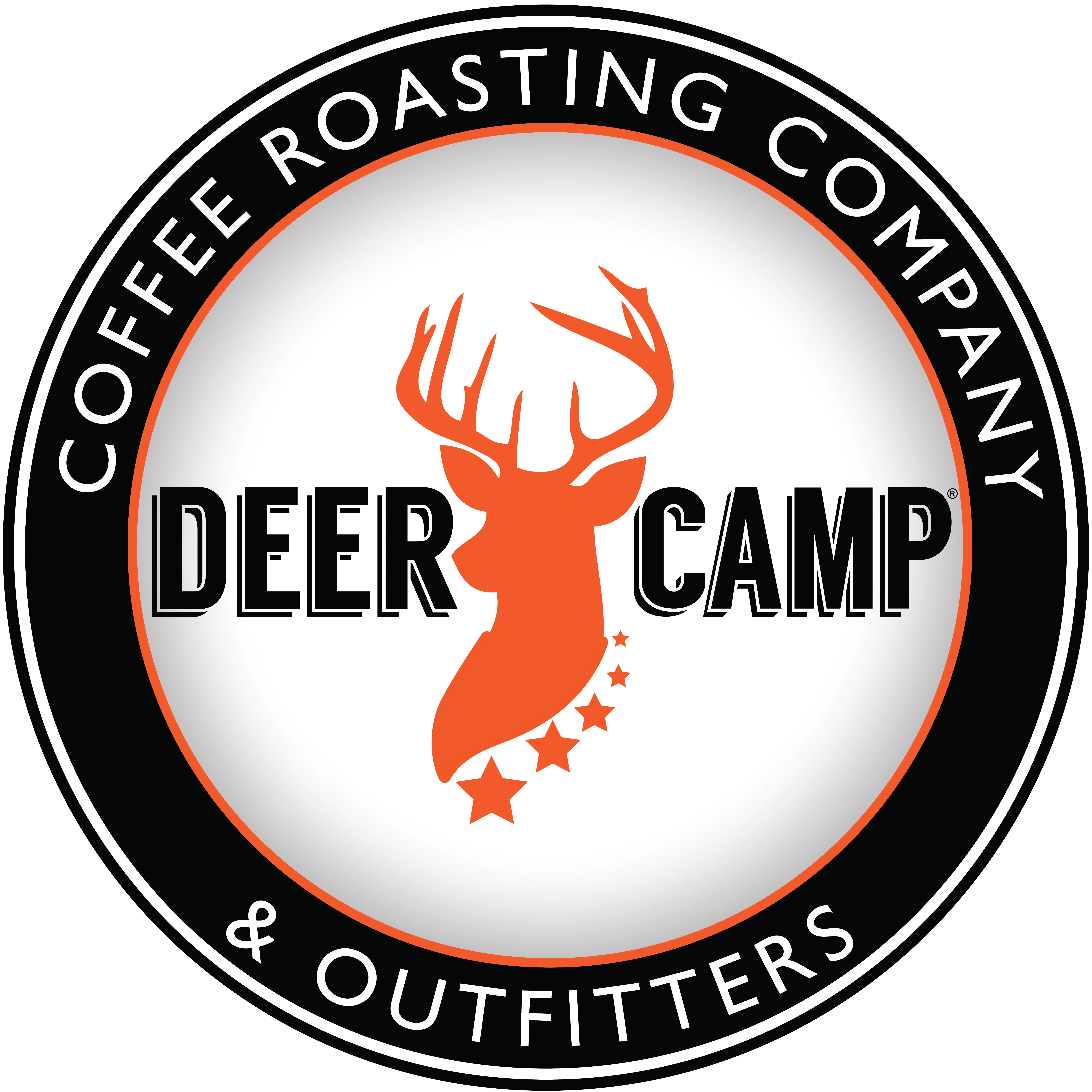Logo of Deer Camp Roasting featuring a circular design.