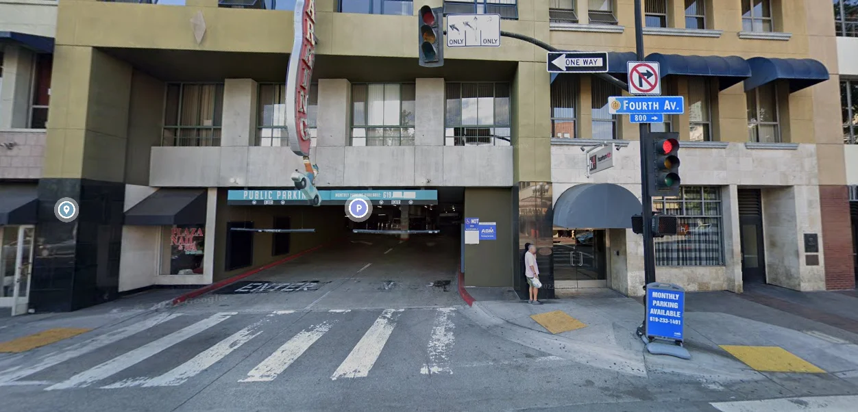 Horton Plaza Parking Entrance