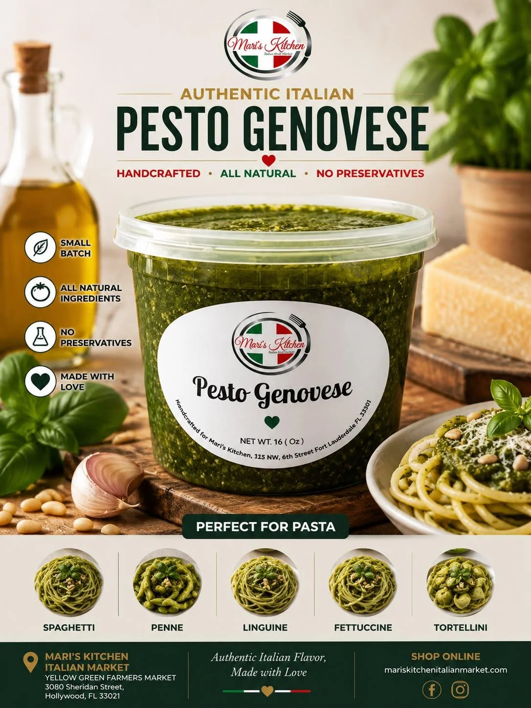Pesto Genove ( Nuts Free )