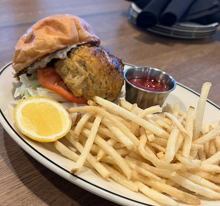 Crab Cake Sandwich at The James