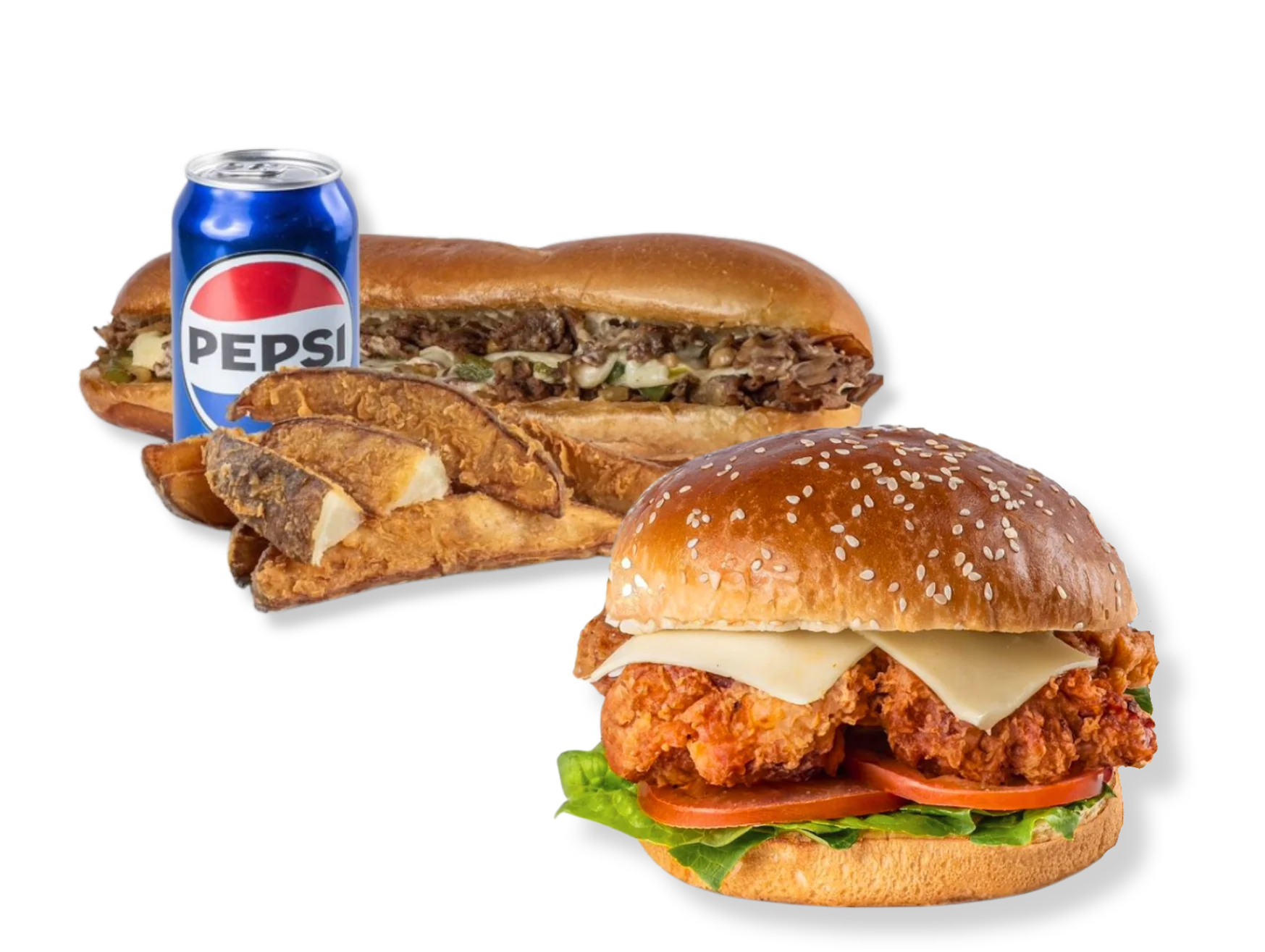 Philly Cheesesteak and Chicken Sandwiches