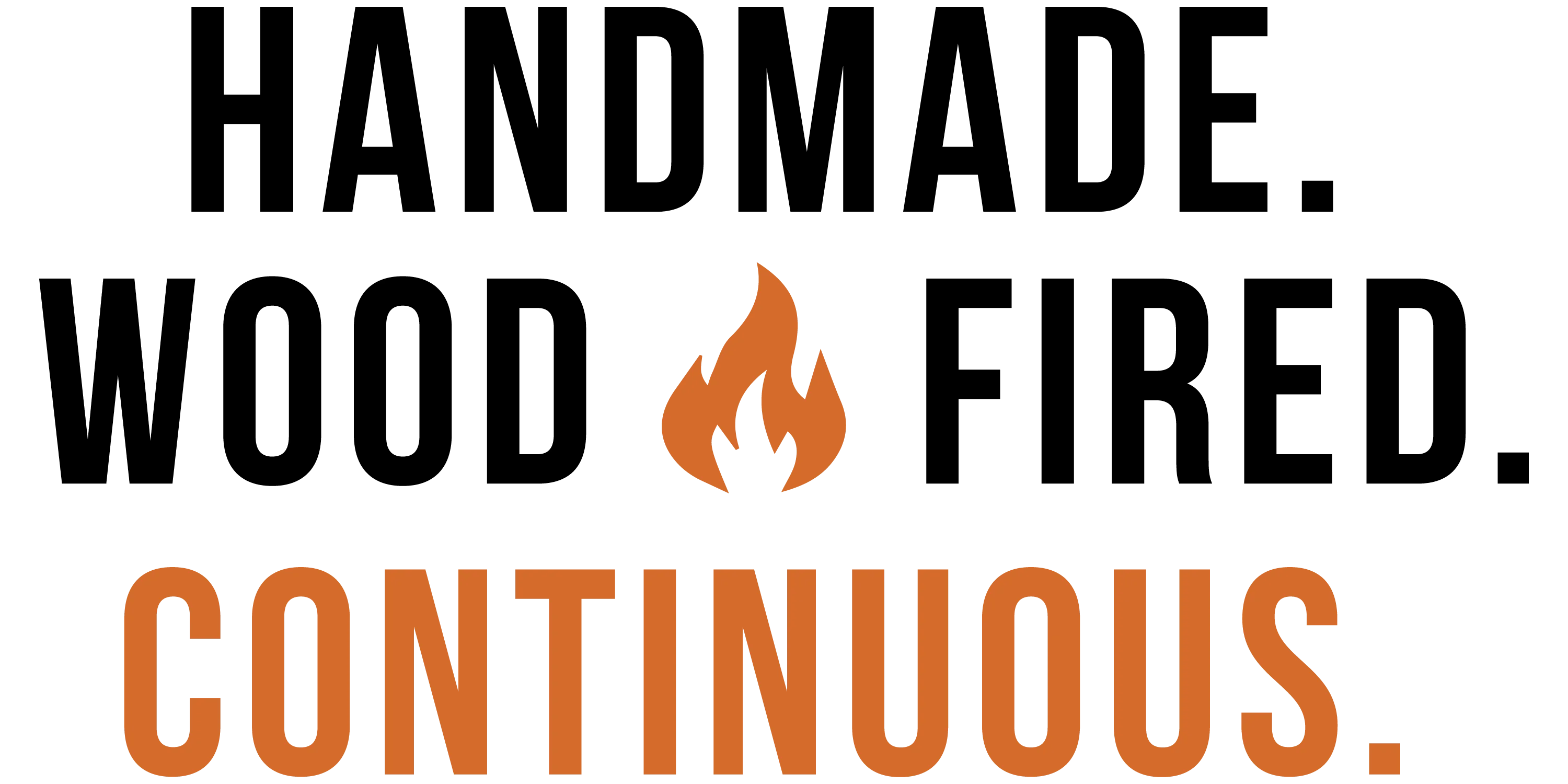 A logo that emphasizes the word 'CONTINUOUS' with a flame icon, associated with a dining experience.