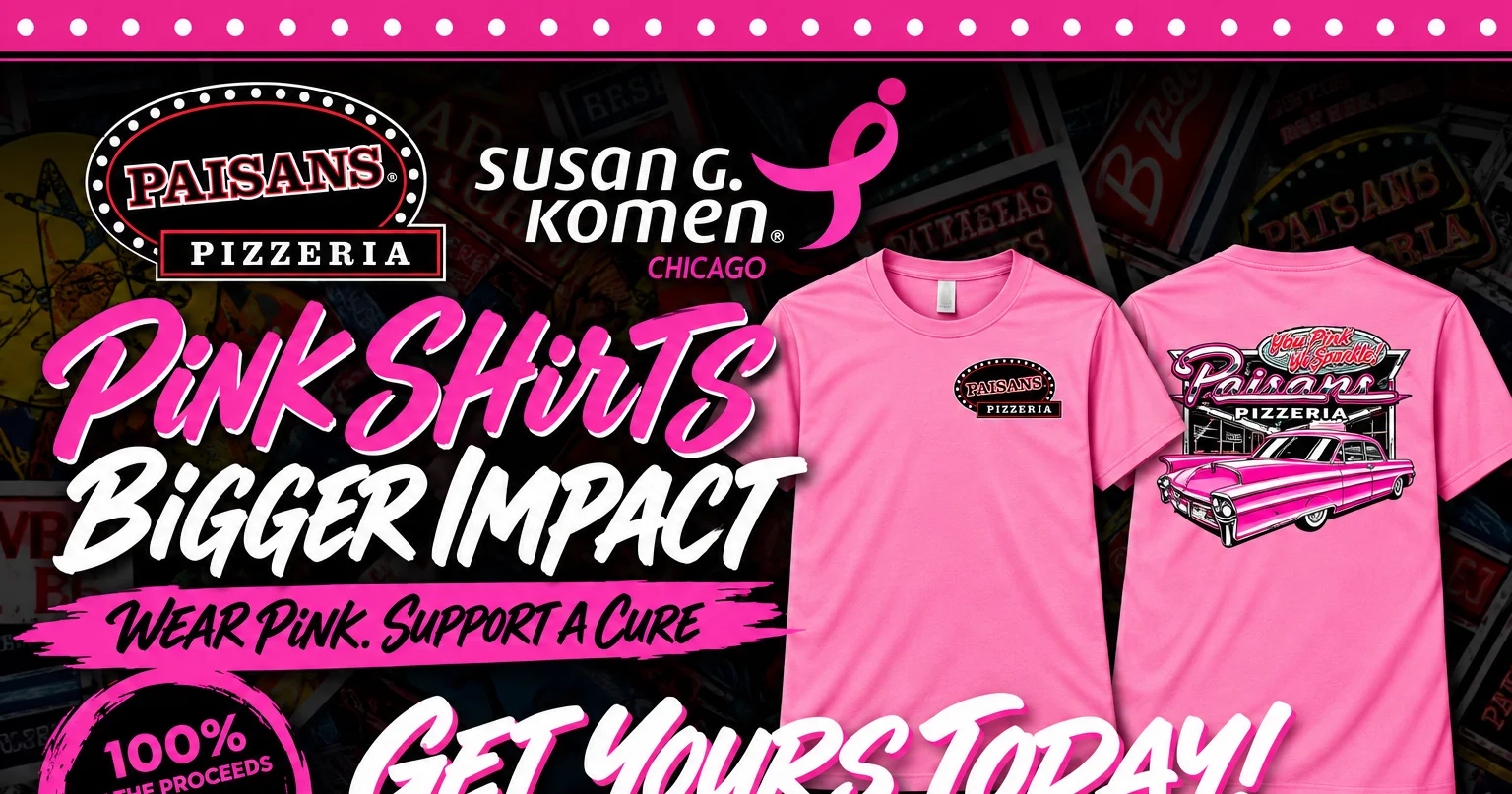 Paisans Supports Susan G Komen