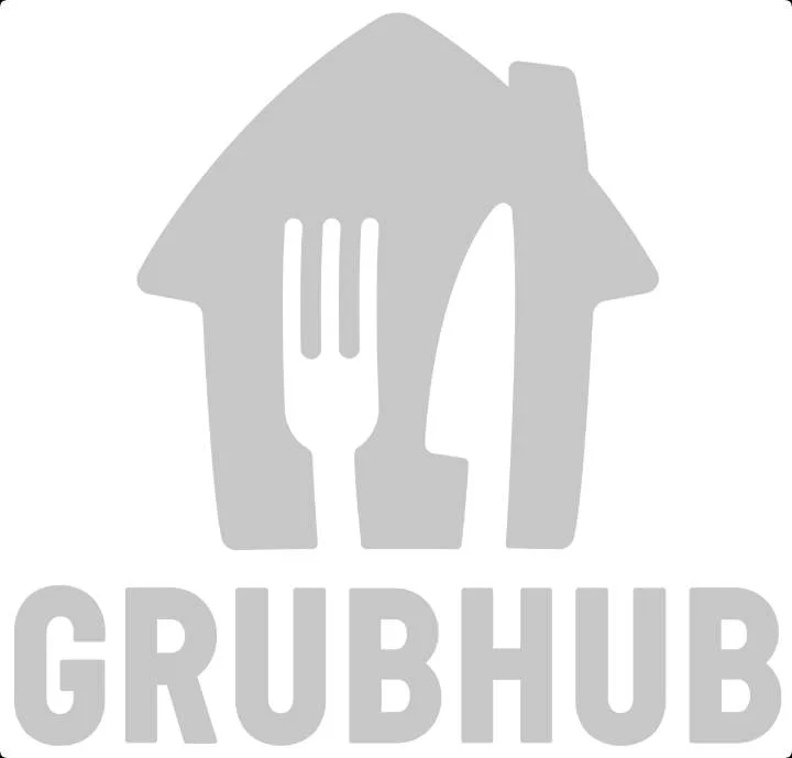 Grubhub logo featuring a house, fork, and knife