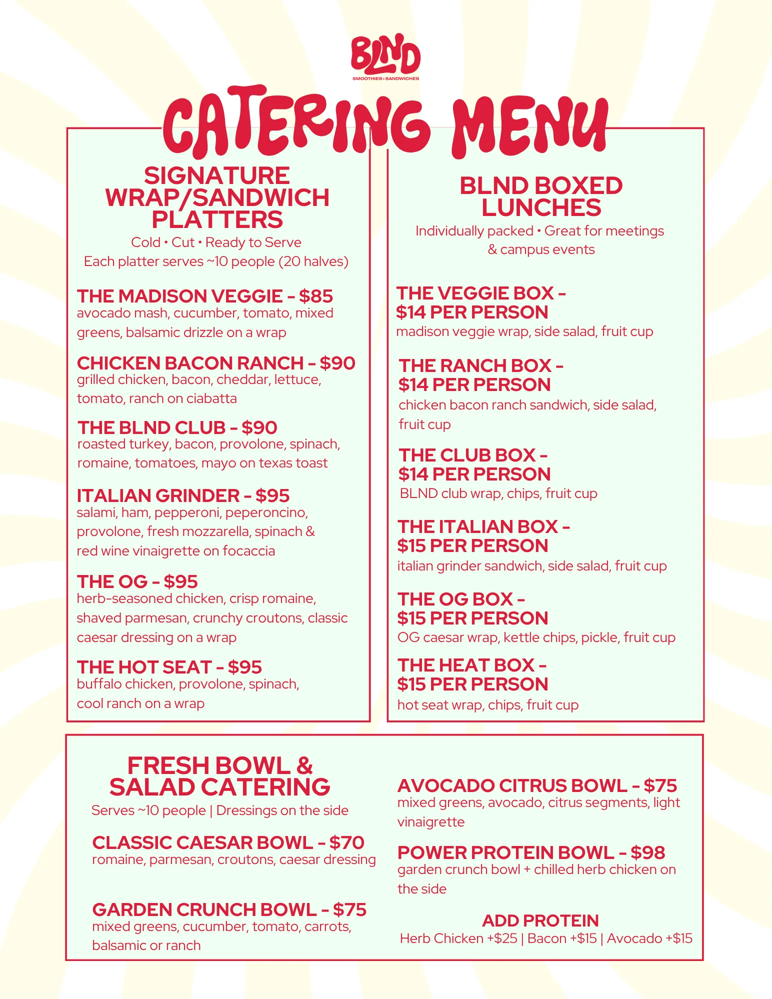 Catering setup with a variety of delicious food options for events.