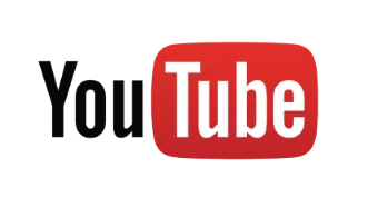 YouTube logo in red and black design