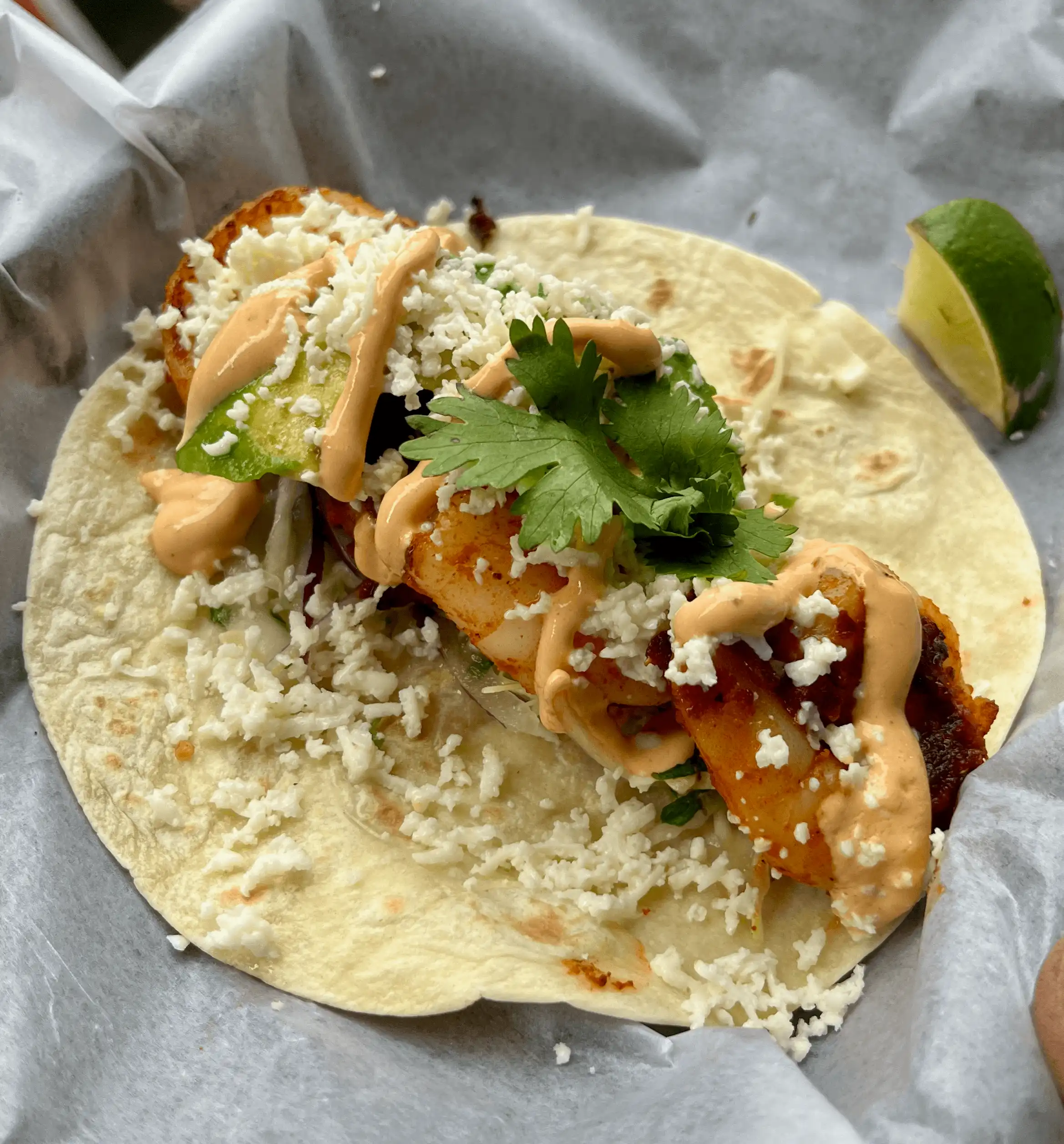 Blackened Shrimp taco