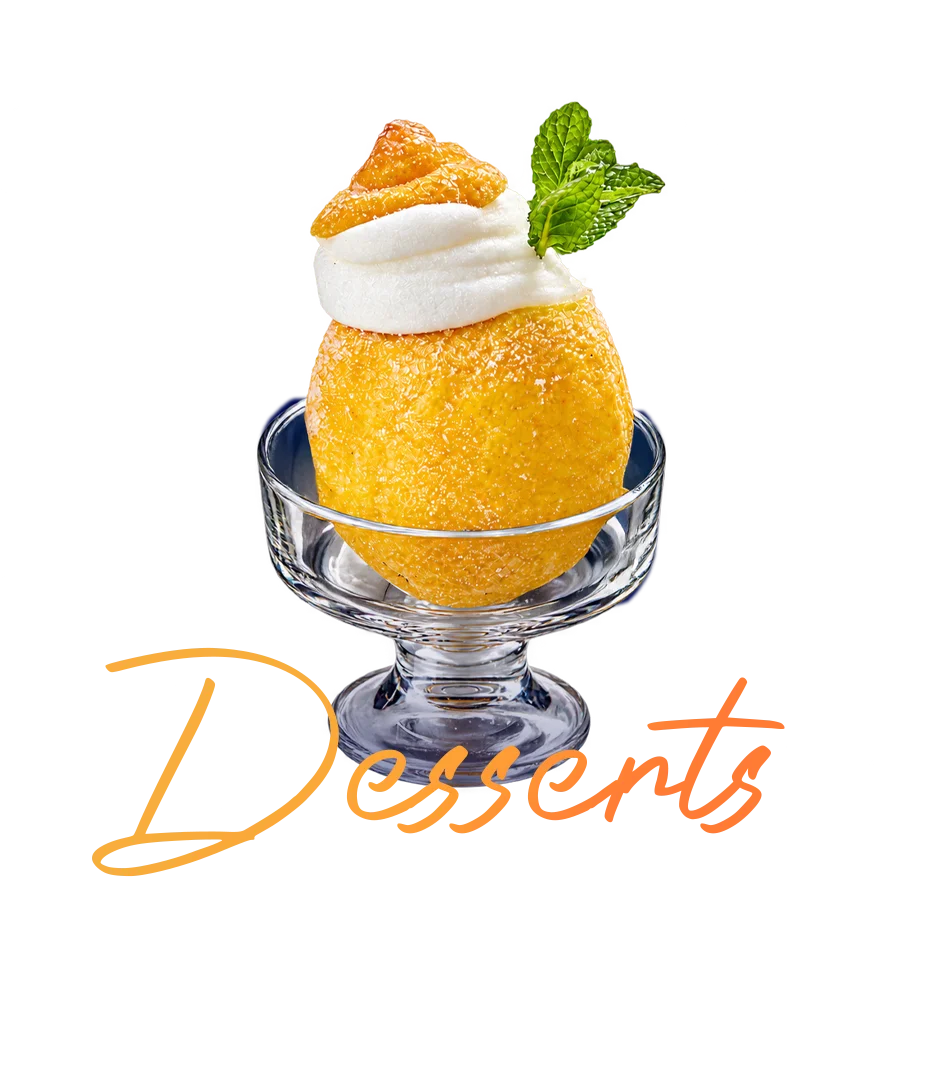 Delightful mango mousse dessert in a glass with whipped cream and mint garnish