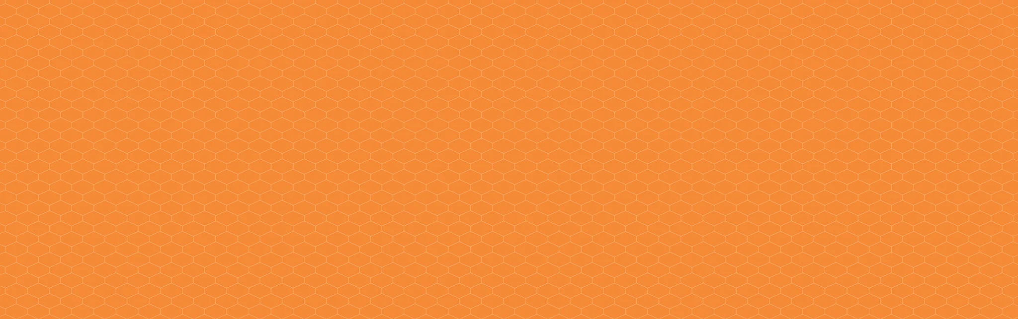 Vibrant orange honeycomb pattern background
