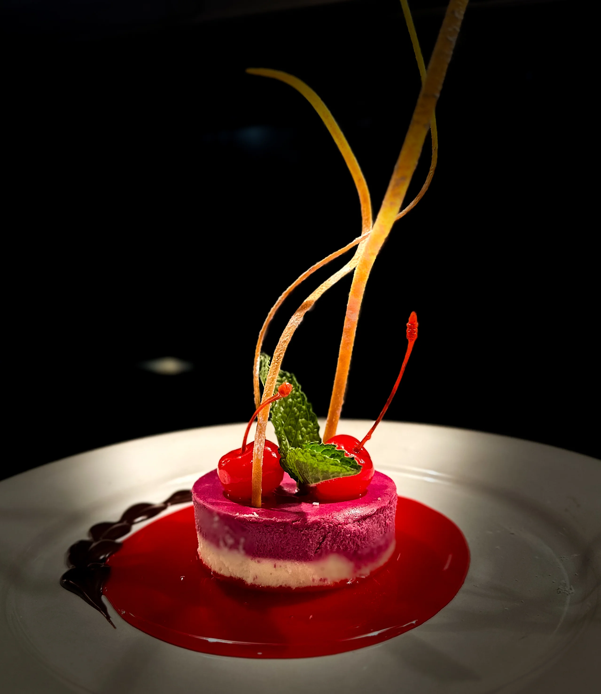 Ube infused cheese cake, carefully curated to touch all of your savory taste buds.