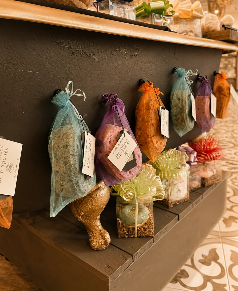 Colorful artisan bath products handcrafted for everyday rituals.