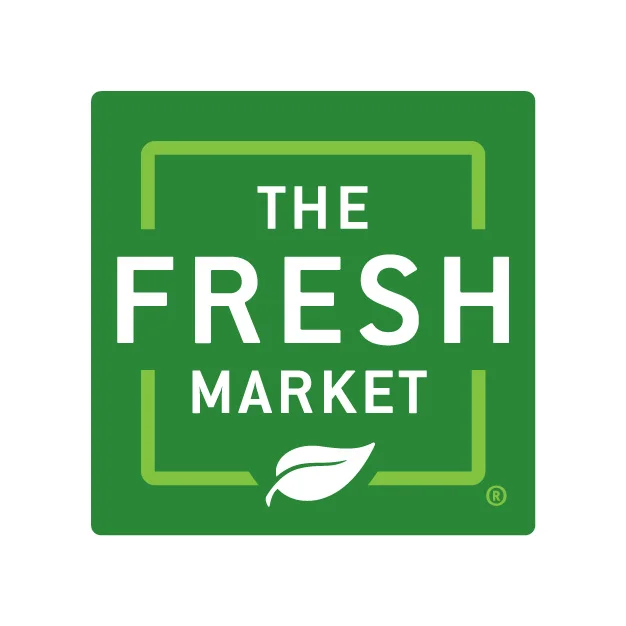 Logo of The Fresh Market on a green background