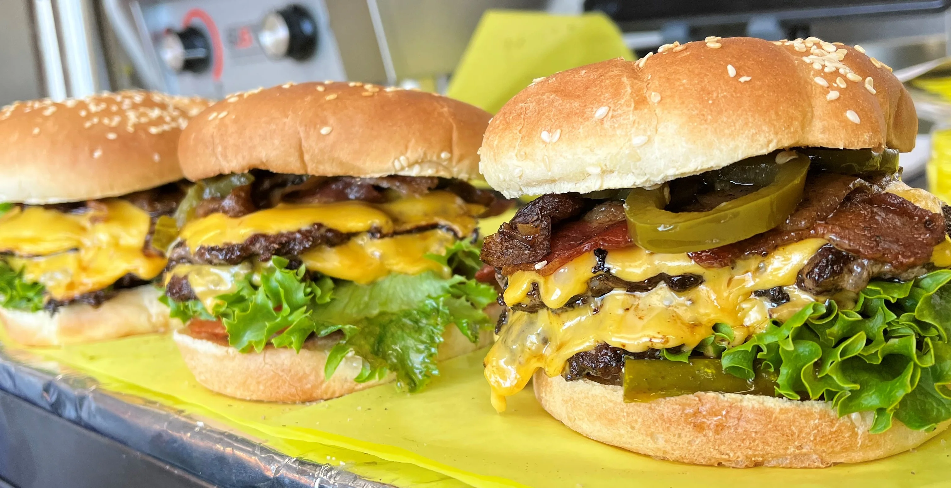  3 Smash Daddies Burgers 