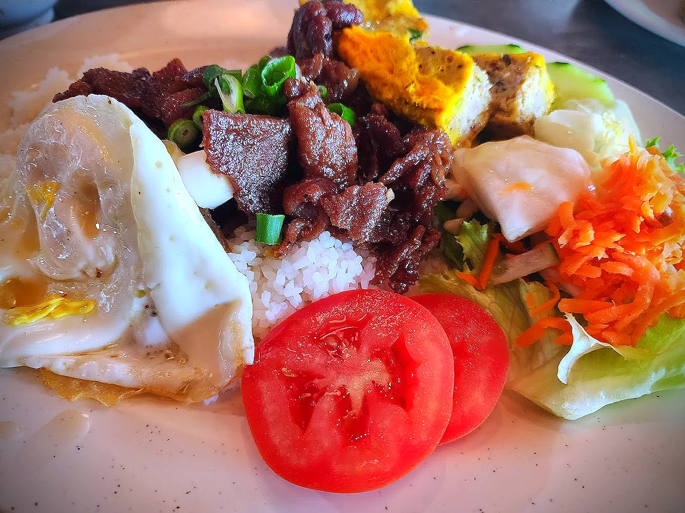 A breakfast plate