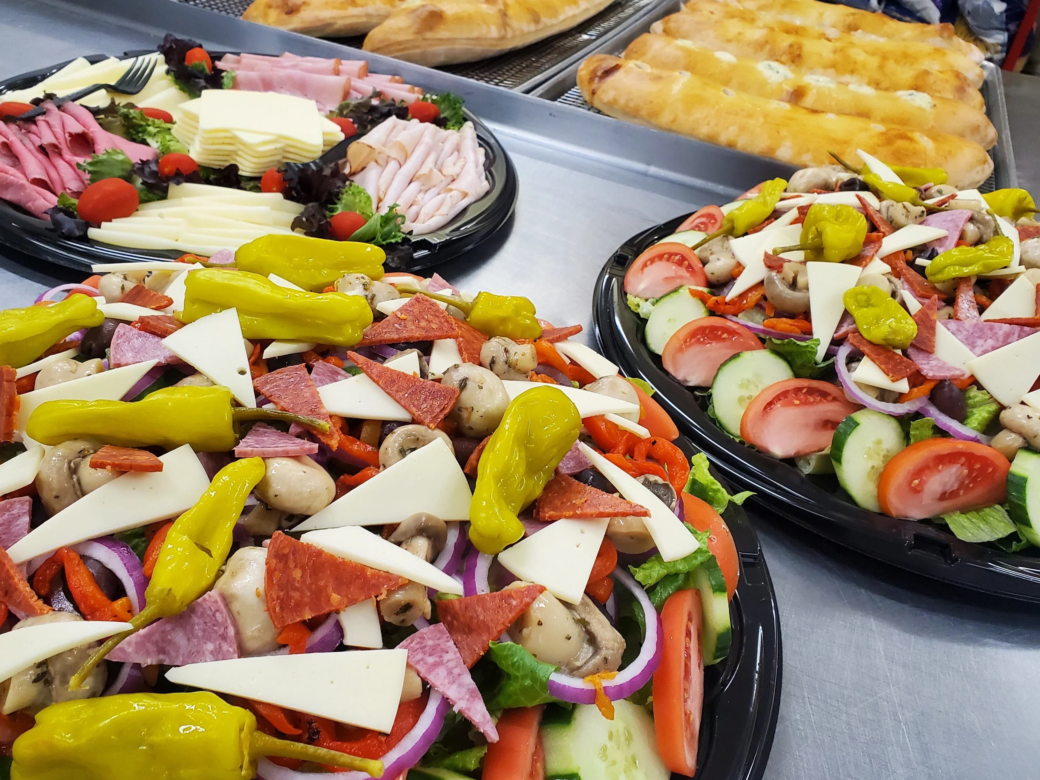 Italian antipasto platter with assorted meats and cheeses