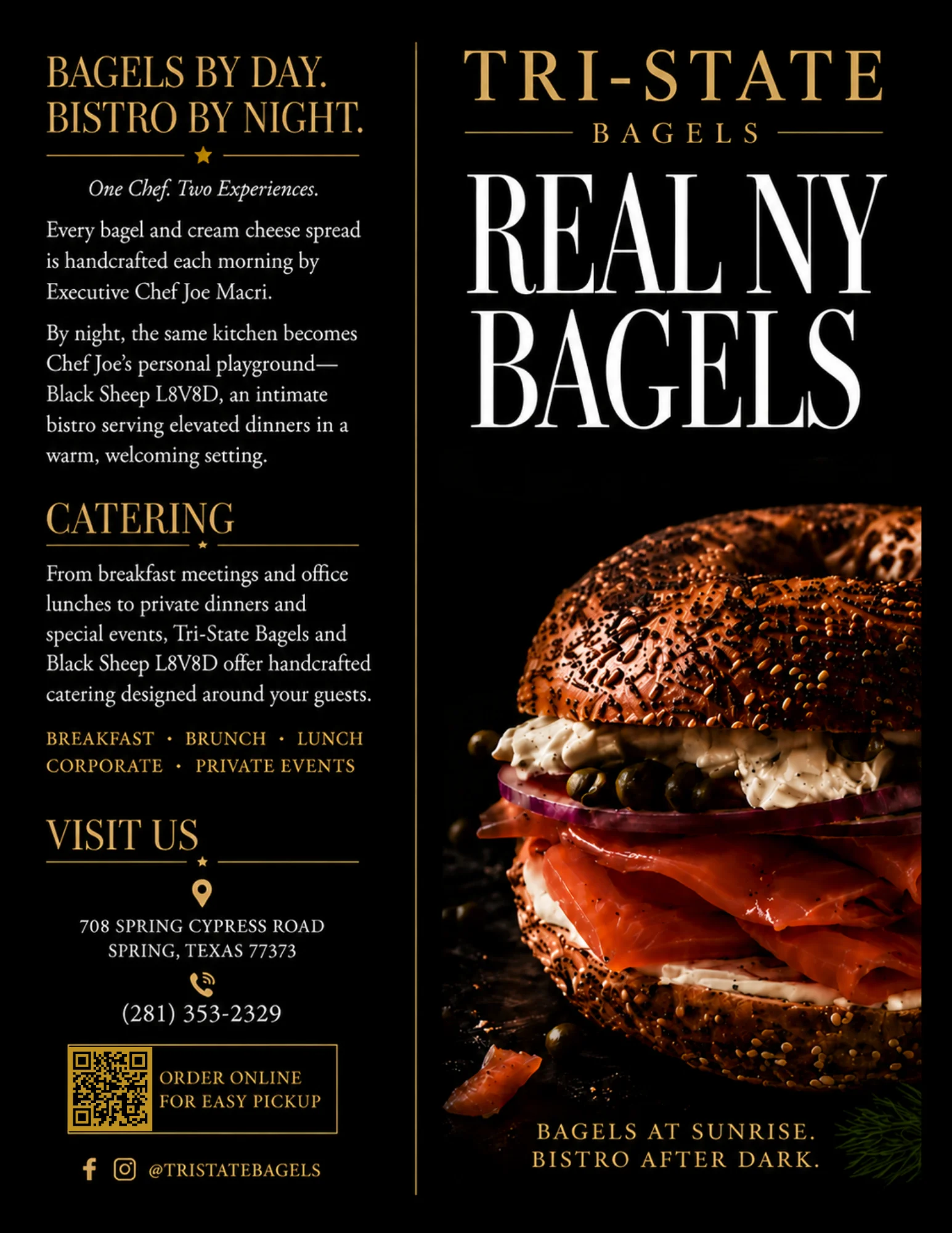 Bagel sandwich with smoked salmon and cream cheese