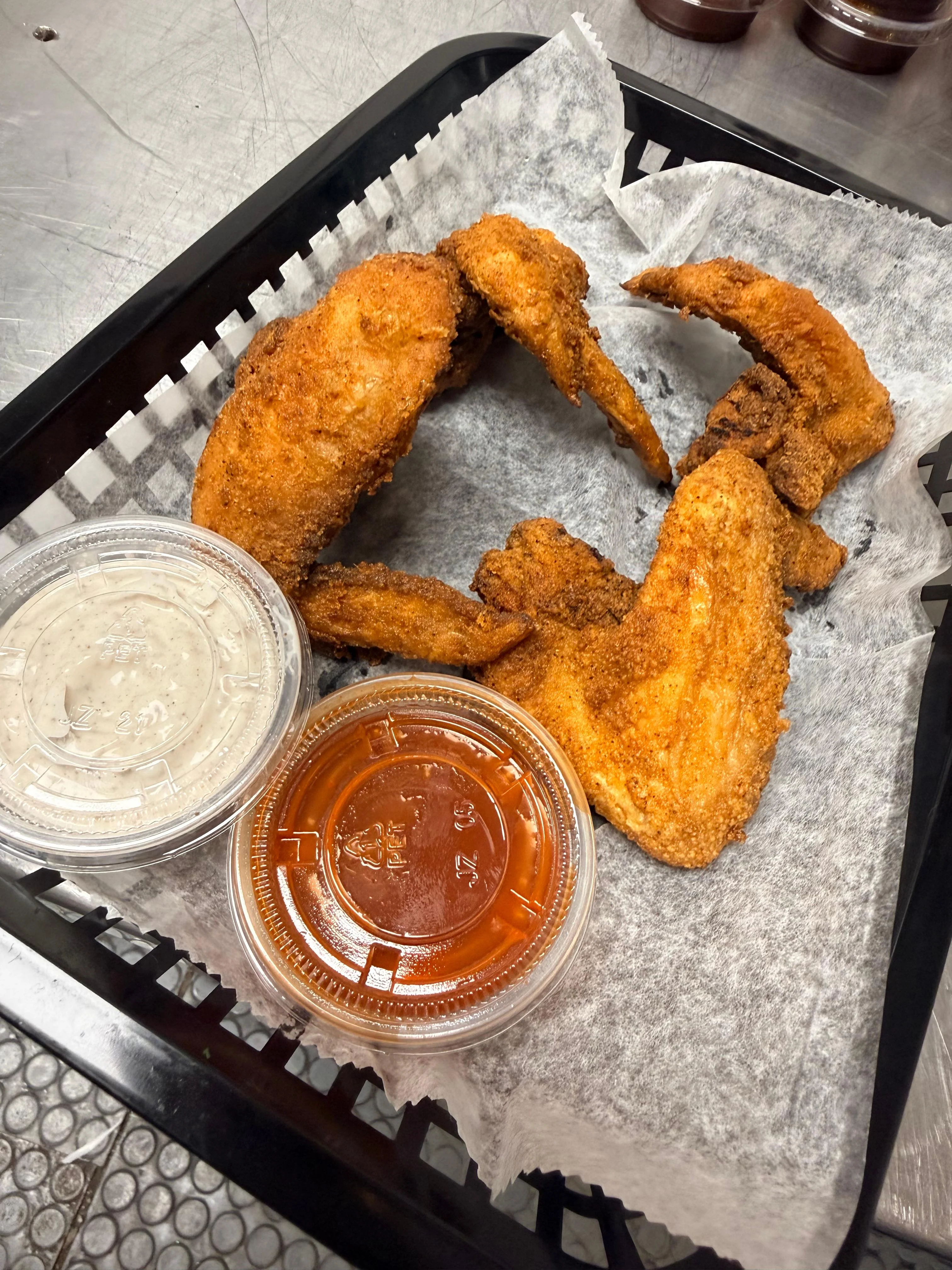 10 Wings with Fries