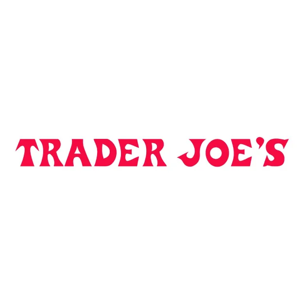 Trader Joe's logo in bold red letters