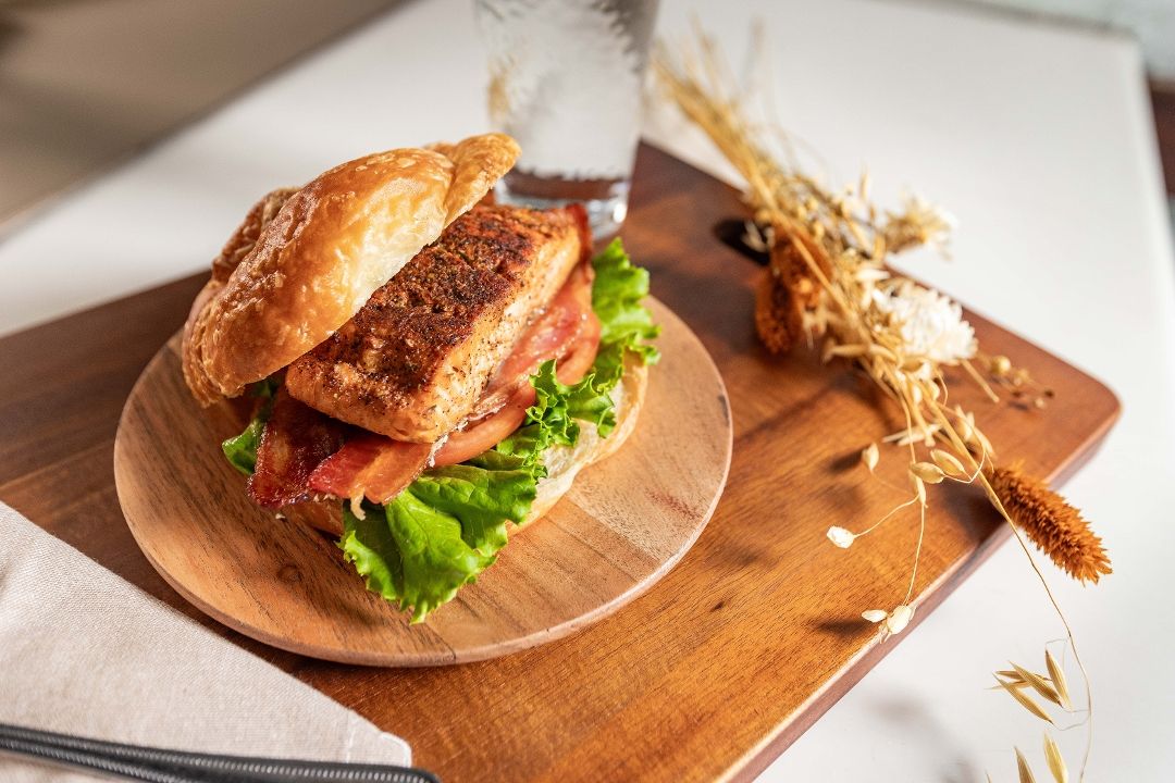 Salmon BLT at Goose Feathers Cafe & Bakery