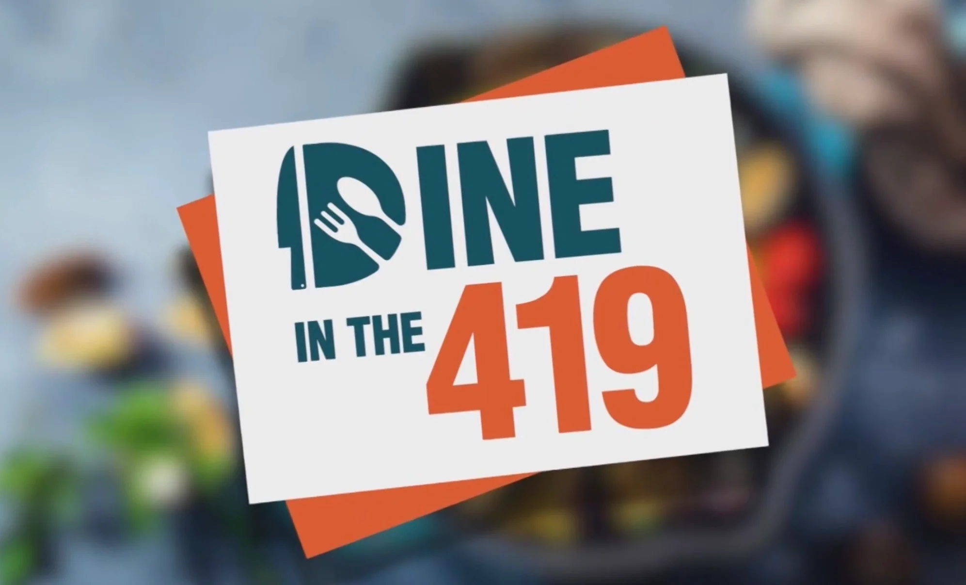 Logo for Dine in the 419 promoting local dining experiences