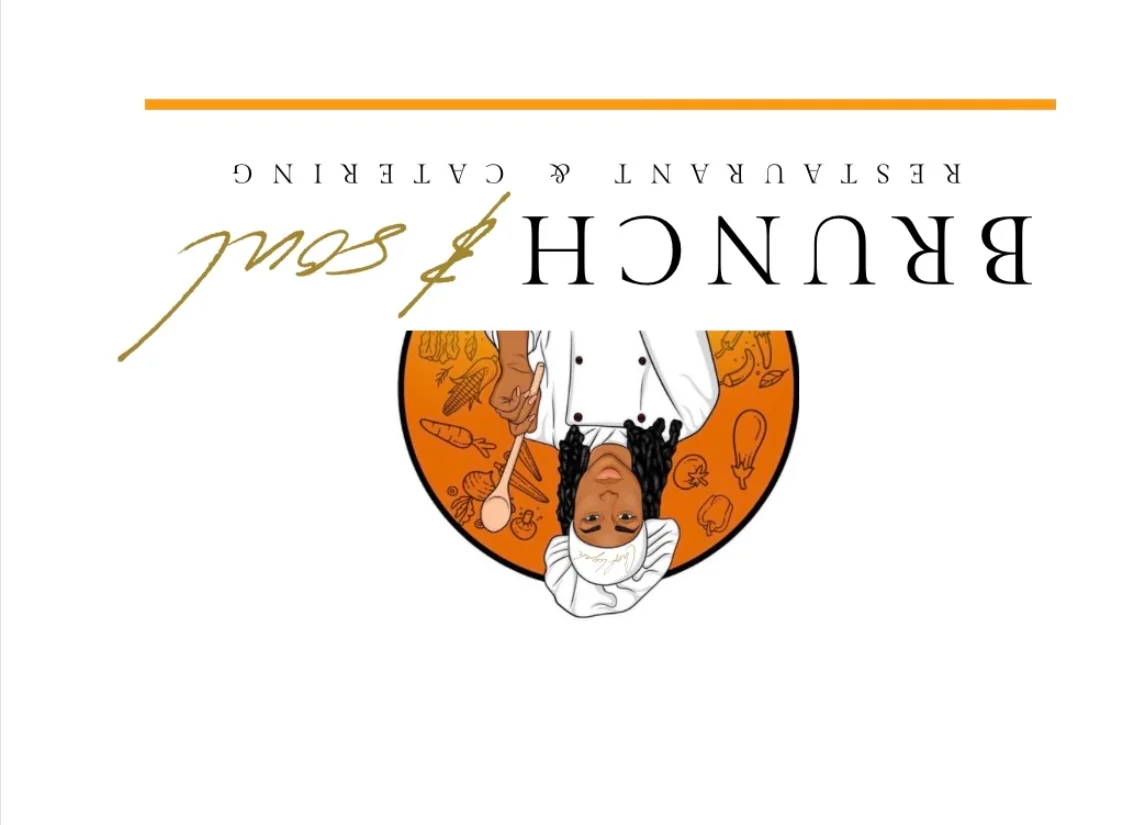 Logo of Brunch & Soul Restaurant & Catering featuring a chef