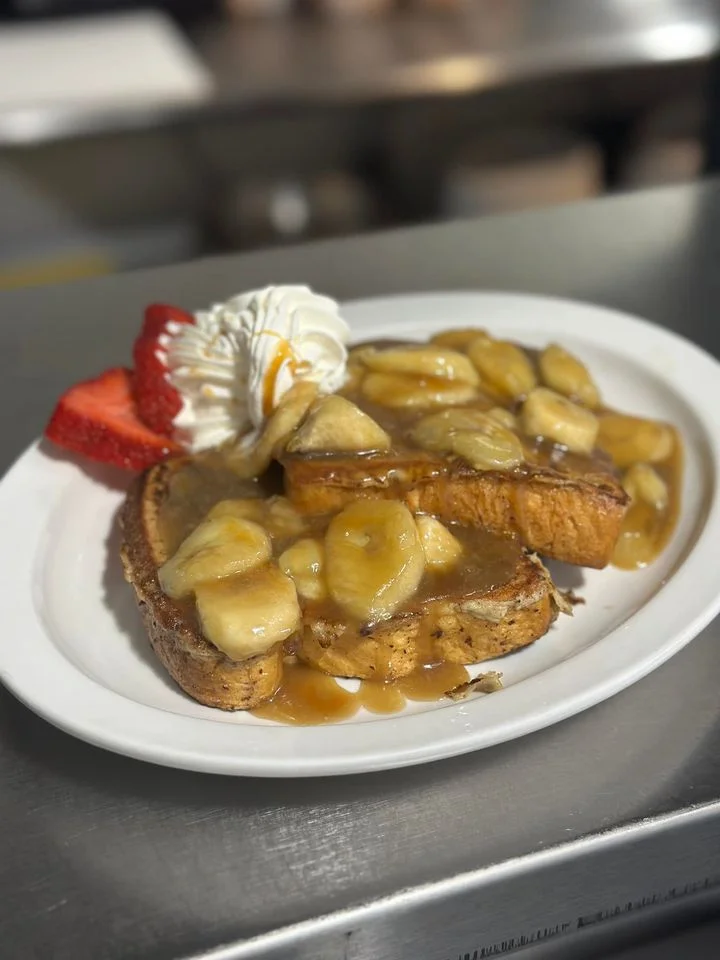Bananas Foster French Toast breakfast