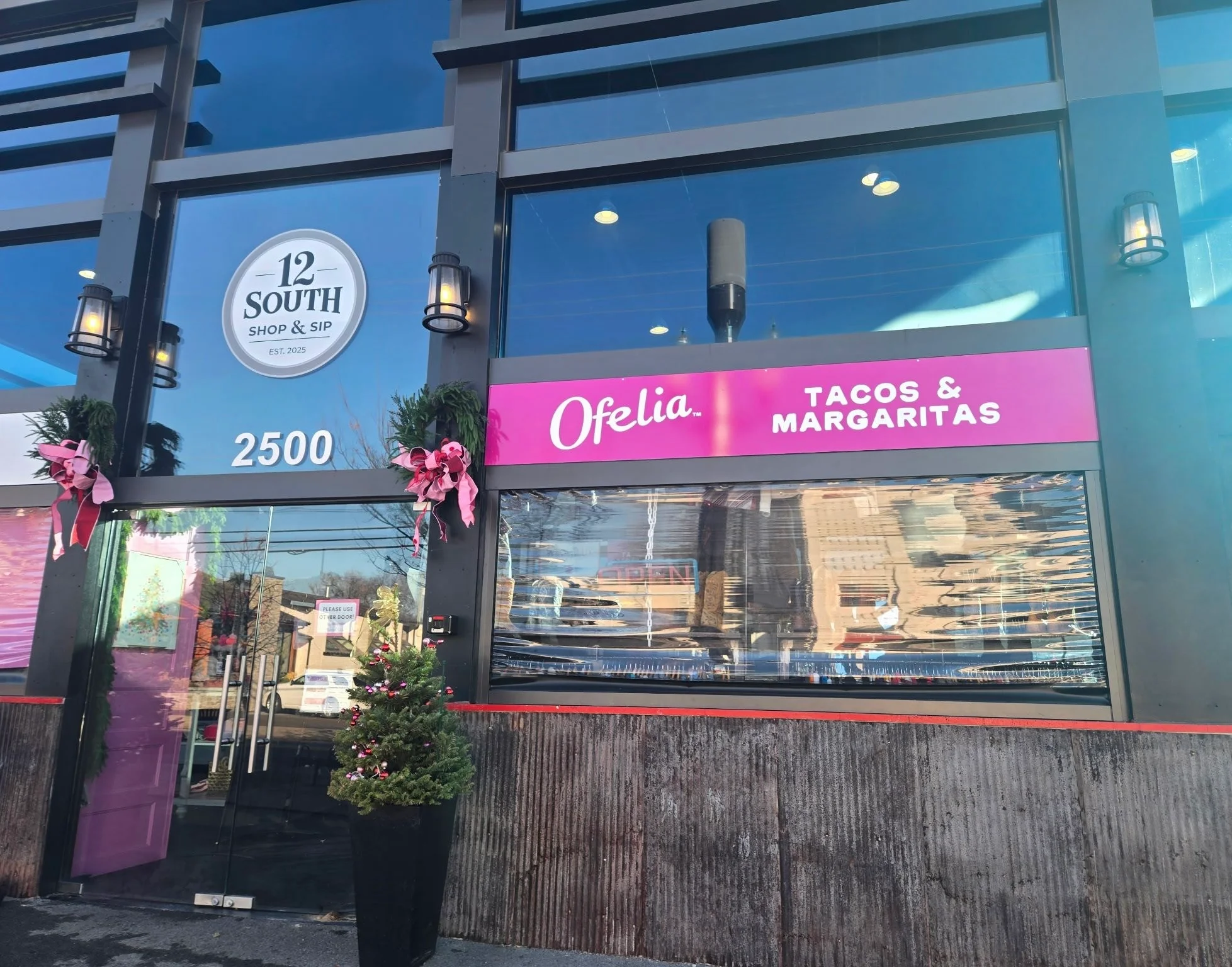 Exterior of Ofelia Tacos & Margaritas restaurant in 12 South