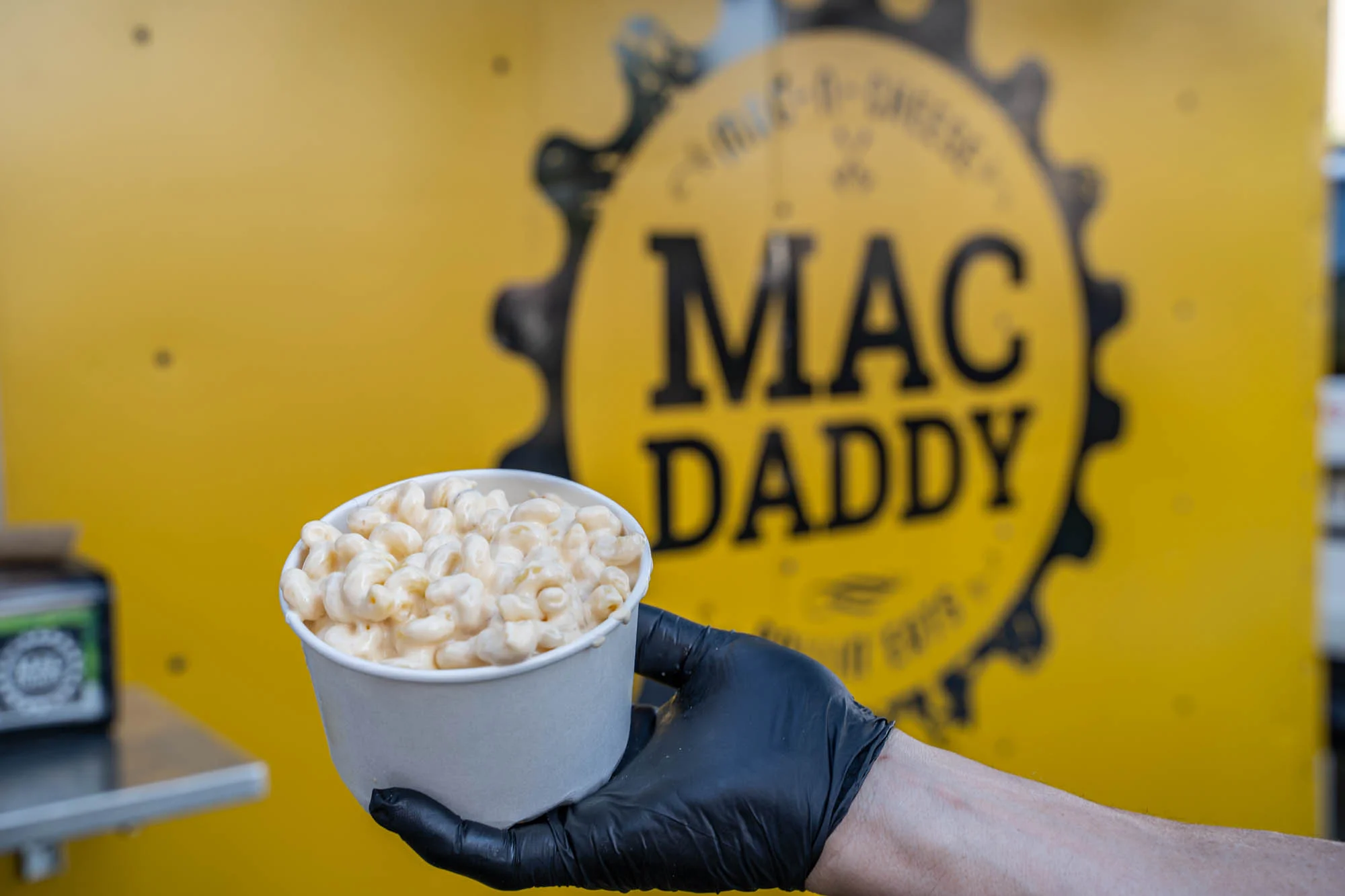 Creamy mac and cheese served in a bowl