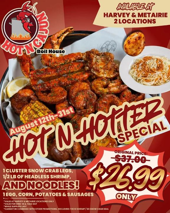 Hot N Cajun Boil House - Metairie 4201 Veterans Memorial Boulevard