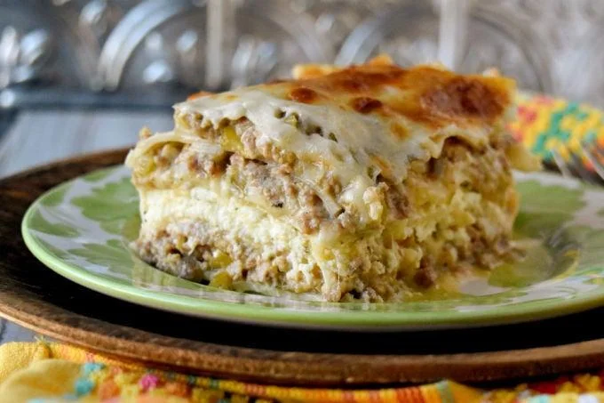 Chicken & Mushrooms White Lasagna