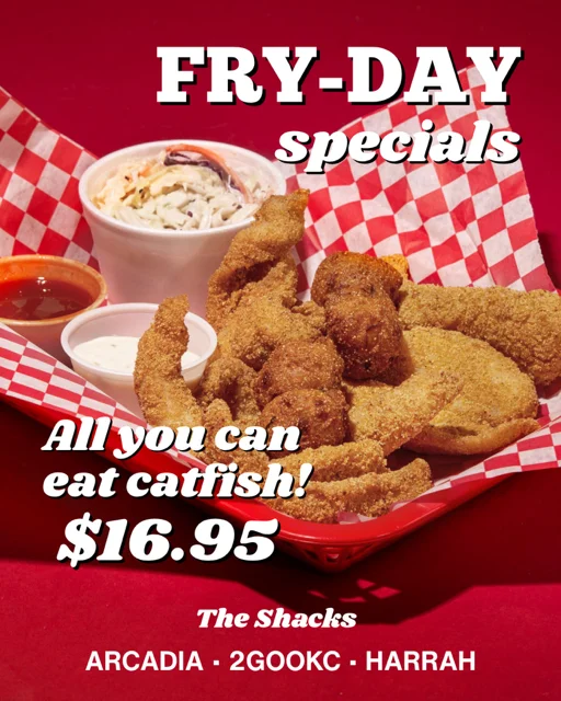 Fried catfish platter with coleslaw and dipping sauces